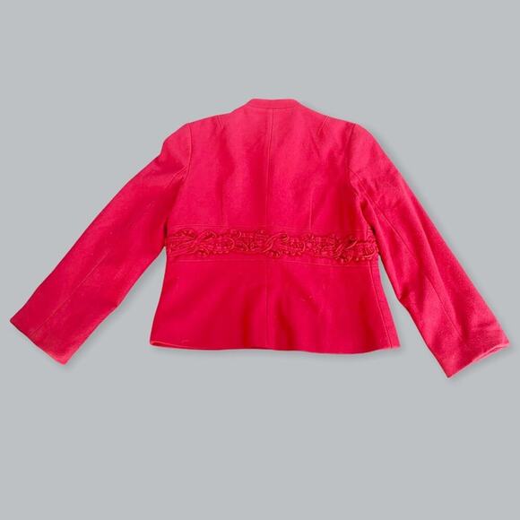 Tibi Ornate Vintage Wool Blazer Jacket Button Snaps Military Style M {See Note} - Picture 14 of 16